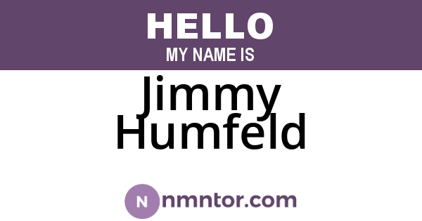 Jimmy Humfeld