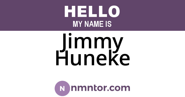 Jimmy Huneke