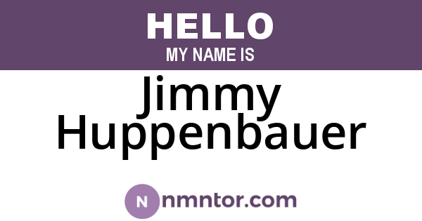 Jimmy Huppenbauer