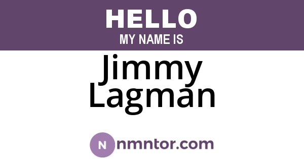 Jimmy Lagman