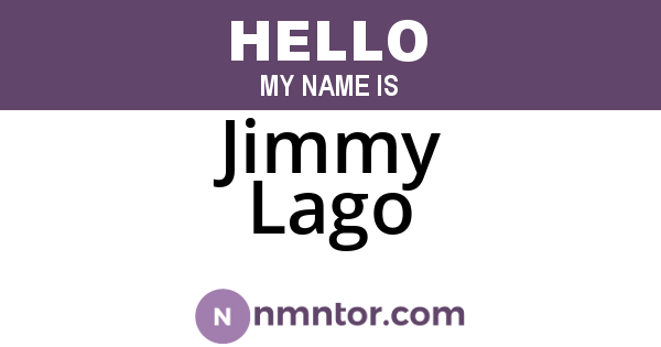Jimmy Lago