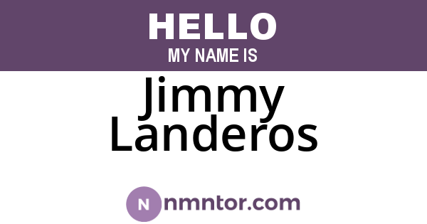 Jimmy Landeros