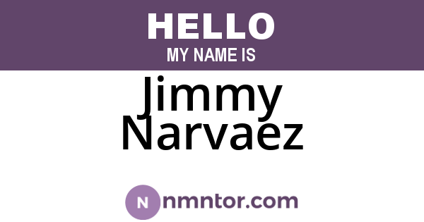 Jimmy Narvaez