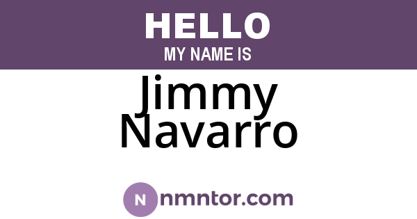 Jimmy Navarro