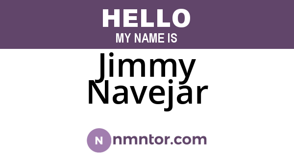 Jimmy Navejar