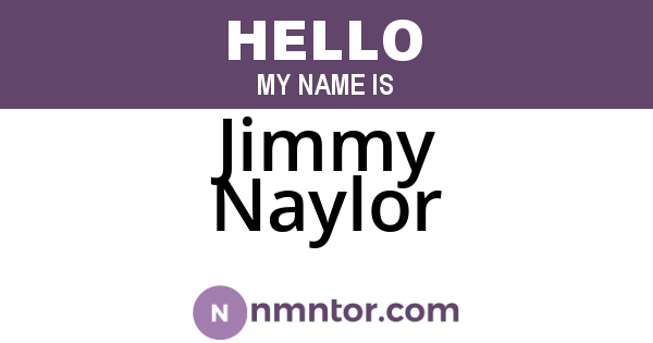 Jimmy Naylor