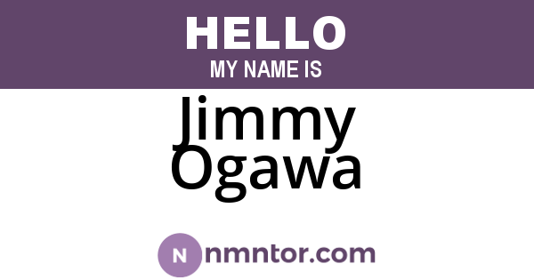 Jimmy Ogawa