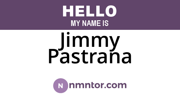 Jimmy Pastrana
