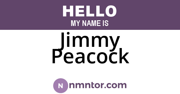 Jimmy Peacock
