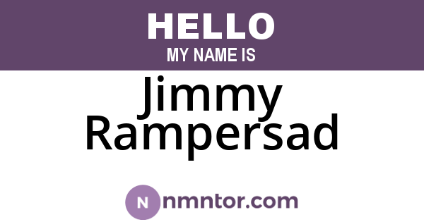 Jimmy Rampersad