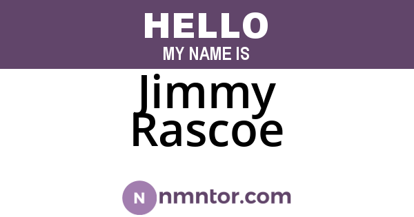 Jimmy Rascoe