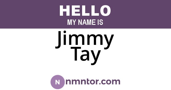 Jimmy Tay