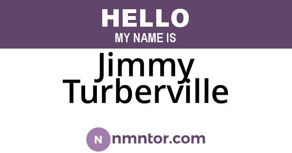 Jimmy Turberville