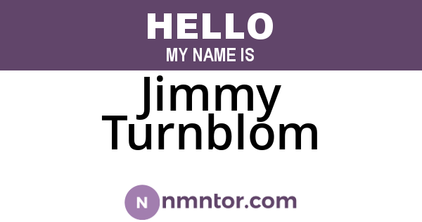 Jimmy Turnblom