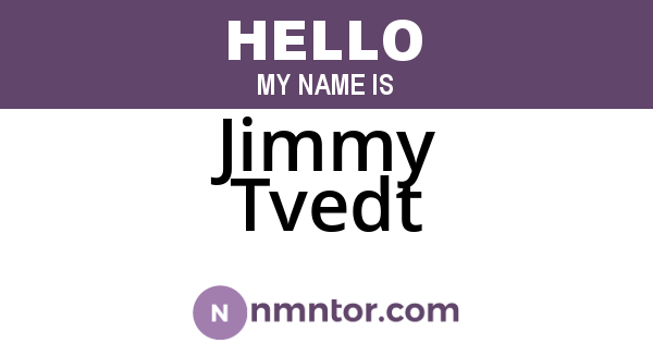 Jimmy Tvedt
