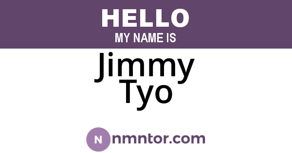 Jimmy Tyo