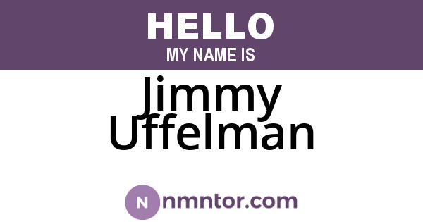 Jimmy Uffelman