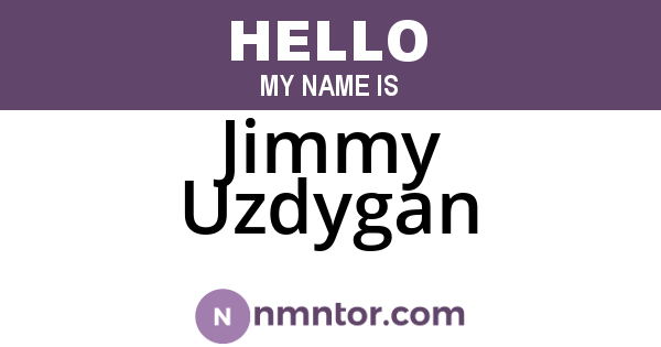 Jimmy Uzdygan
