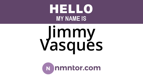 Jimmy Vasques