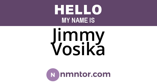 Jimmy Vosika