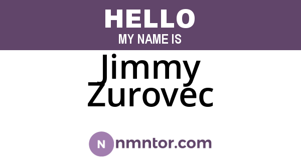 Jimmy Zurovec