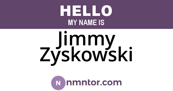 Jimmy Zyskowski