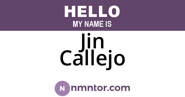 Jin Callejo