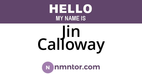 Jin Calloway