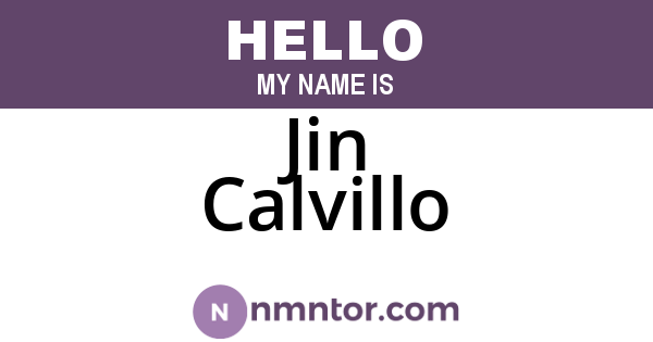 Jin Calvillo