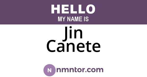 Jin Canete