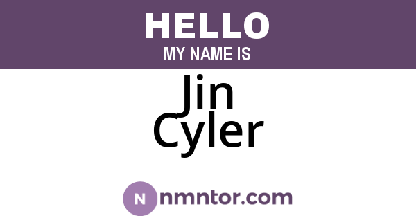 Jin Cyler
