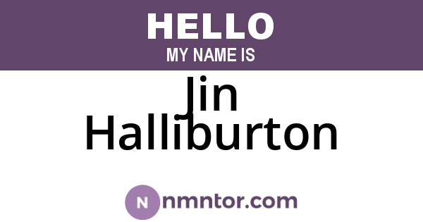 Jin Halliburton