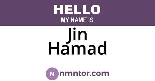 Jin Hamad