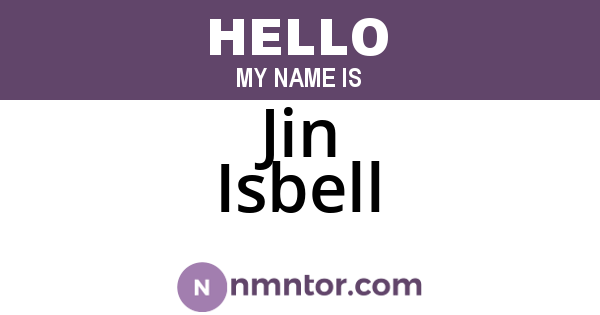 Jin Isbell