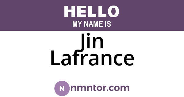 Jin Lafrance