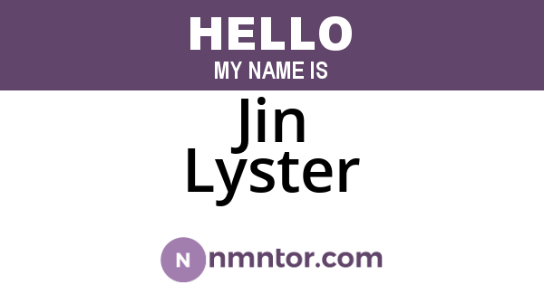 Jin Lyster