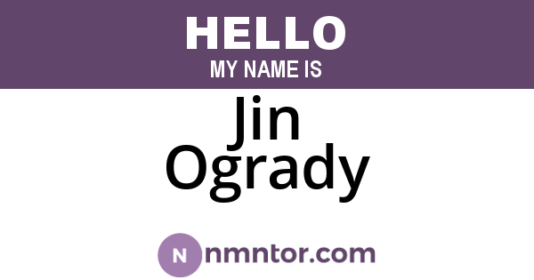 Jin Ogrady