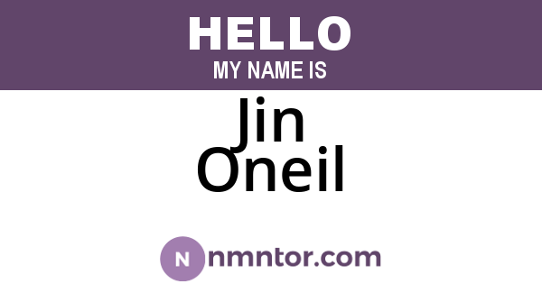 Jin Oneil