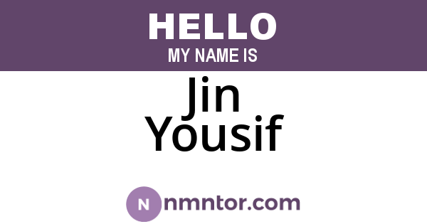 Jin Yousif