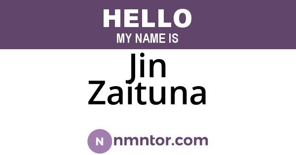 Jin Zaituna