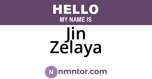 Jin Zelaya