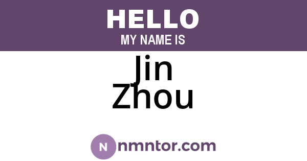 Jin Zhou
