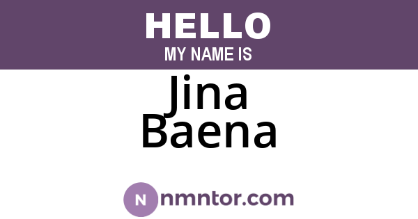 Jina Baena