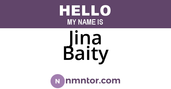 Jina Baity