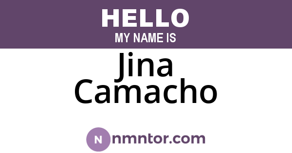 Jina Camacho
