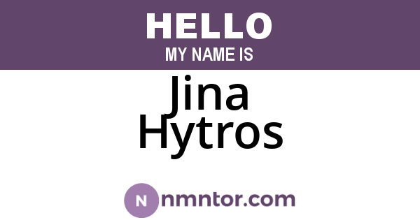 Jina Hytros