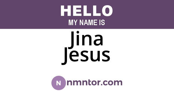 Jina Jesus