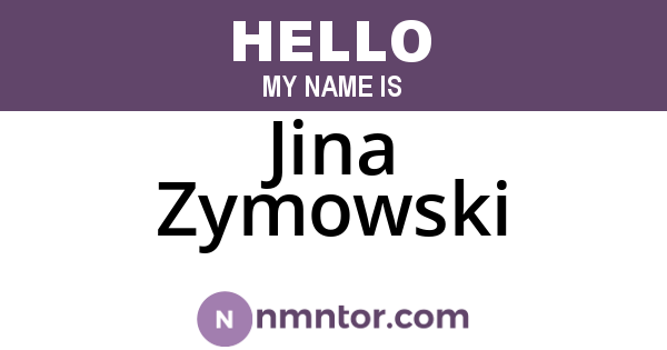 Jina Zymowski