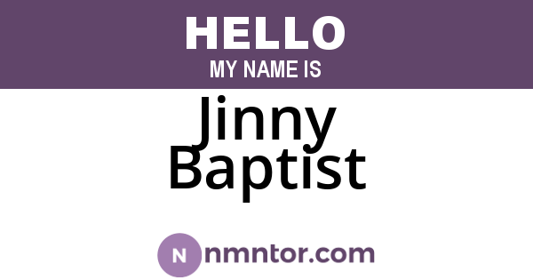 Jinny Baptist