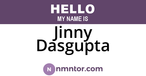 Jinny Dasgupta
